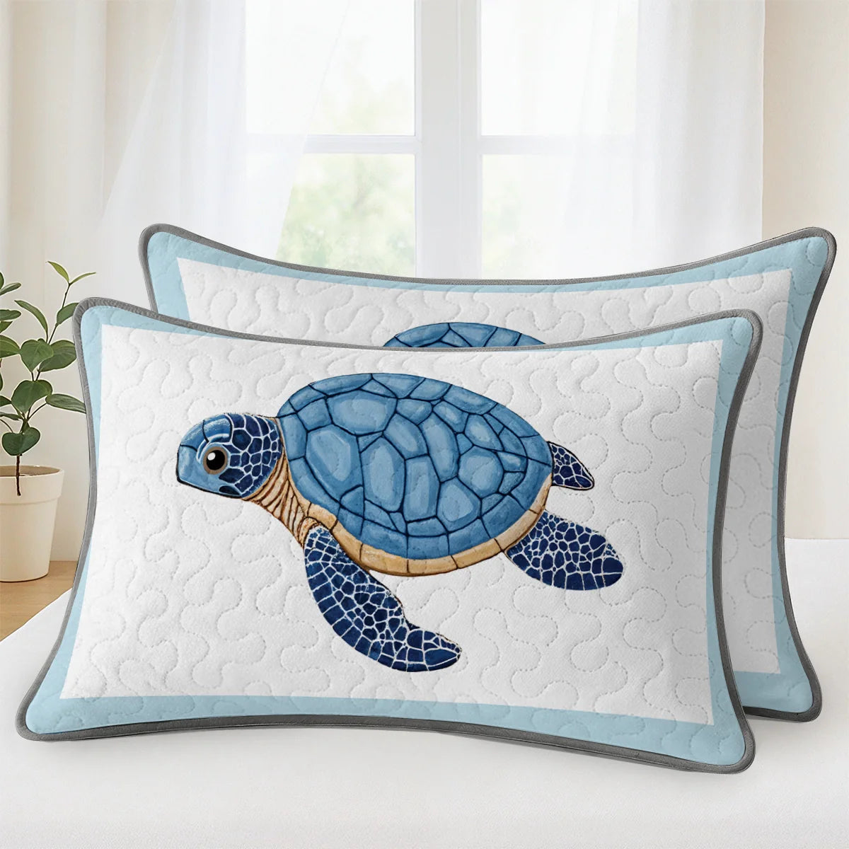 Shineful Quilt 3-Piece Set Sea Turtle