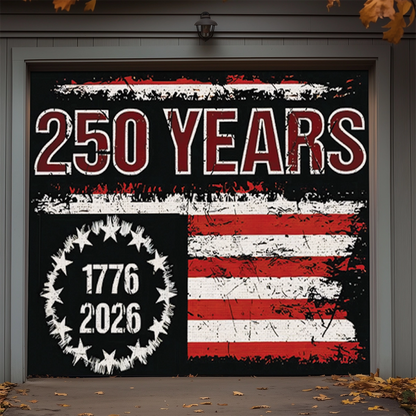 Shineful Garage Door Banner Decoration Liberty Was Earned