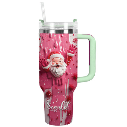 Shineful Tumbler Personalized Santa Sweet Wonderland
