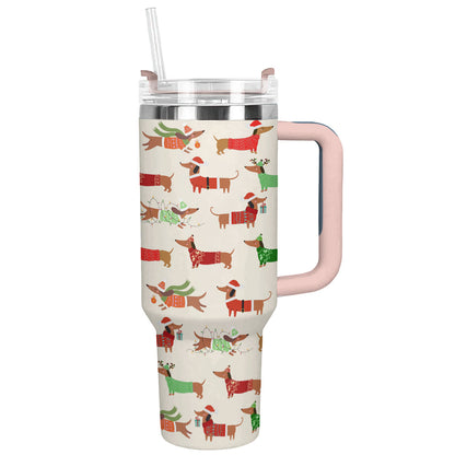 Shineful Tumbler Dapper Dachshund Christmas