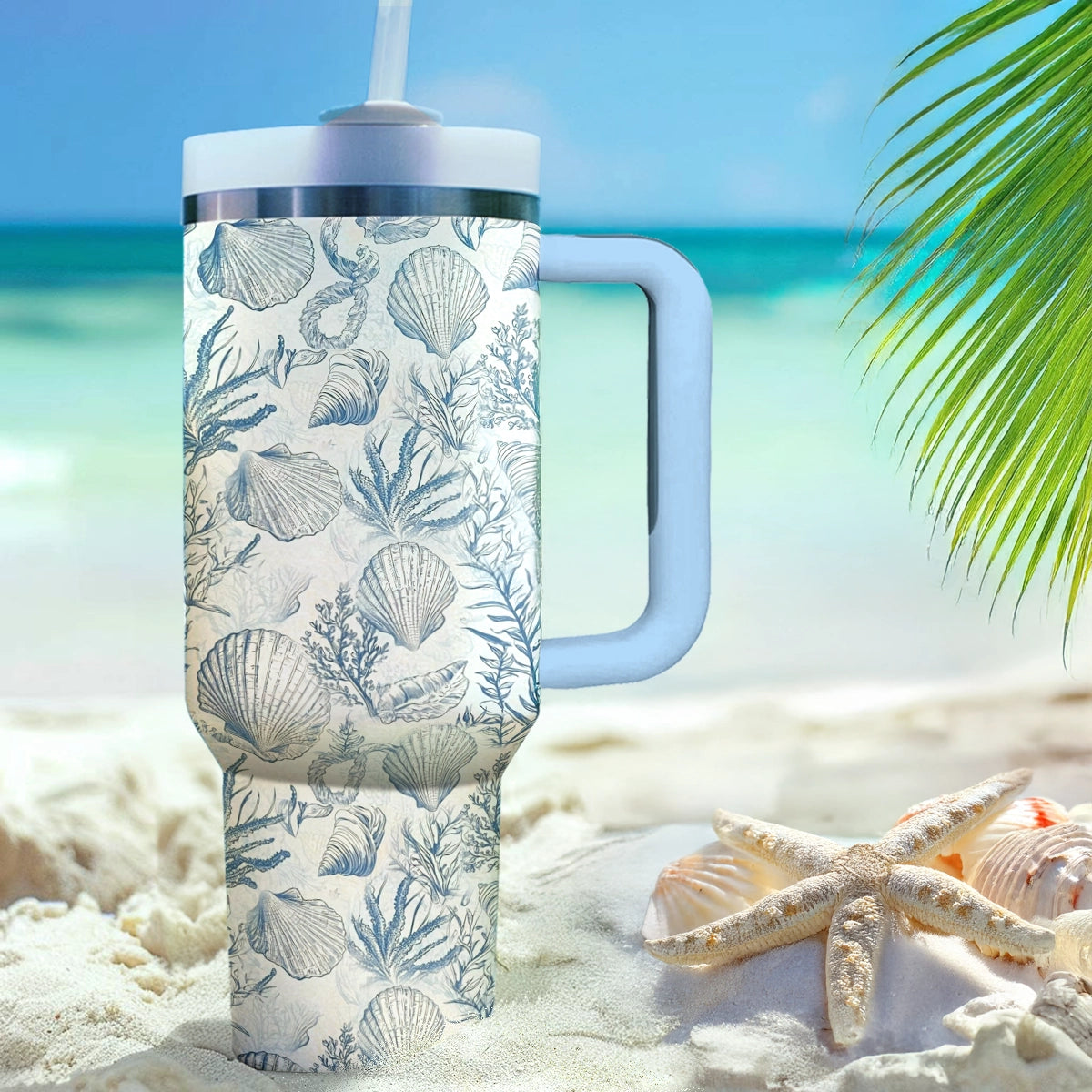 Shineful Tumbler Blue Wave Shell