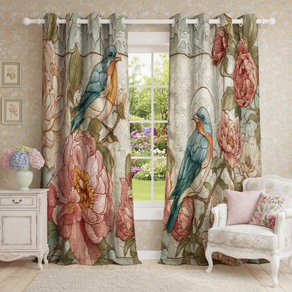 Shineful Quilted Curtain Still Morning
