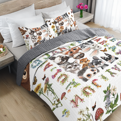 Shineful All Season Quilt 3-Piece Set 12 Months Of Woodland Magic