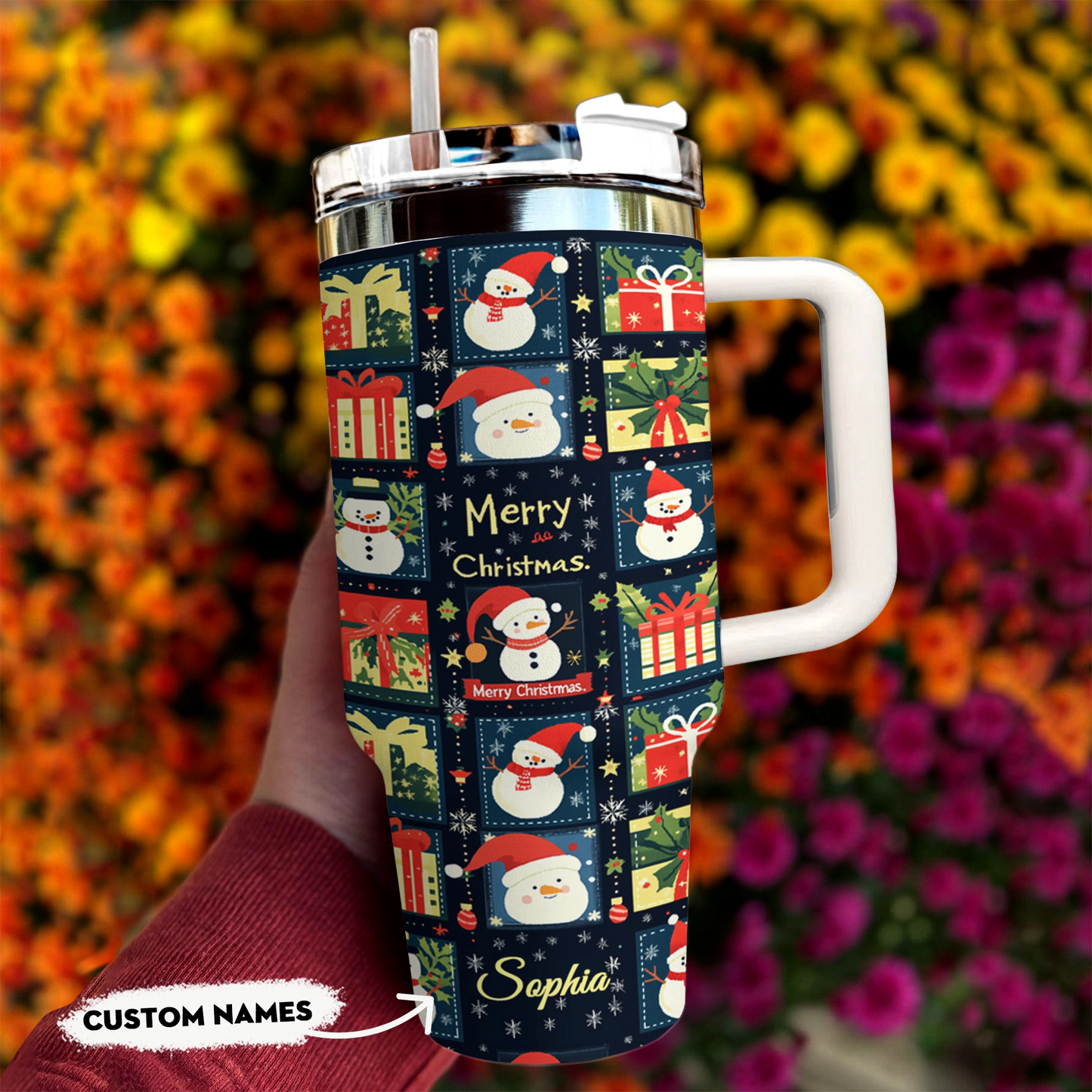 Shineful Tumbler Personalized Jolly Christmas Cheer