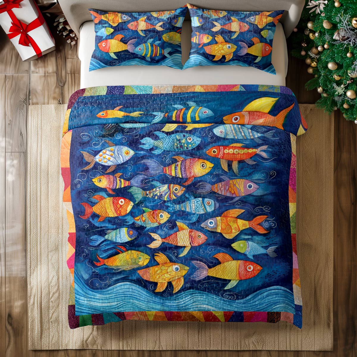 Shineful All Season Quilt 3-Piece Set Ocean Whimsy
