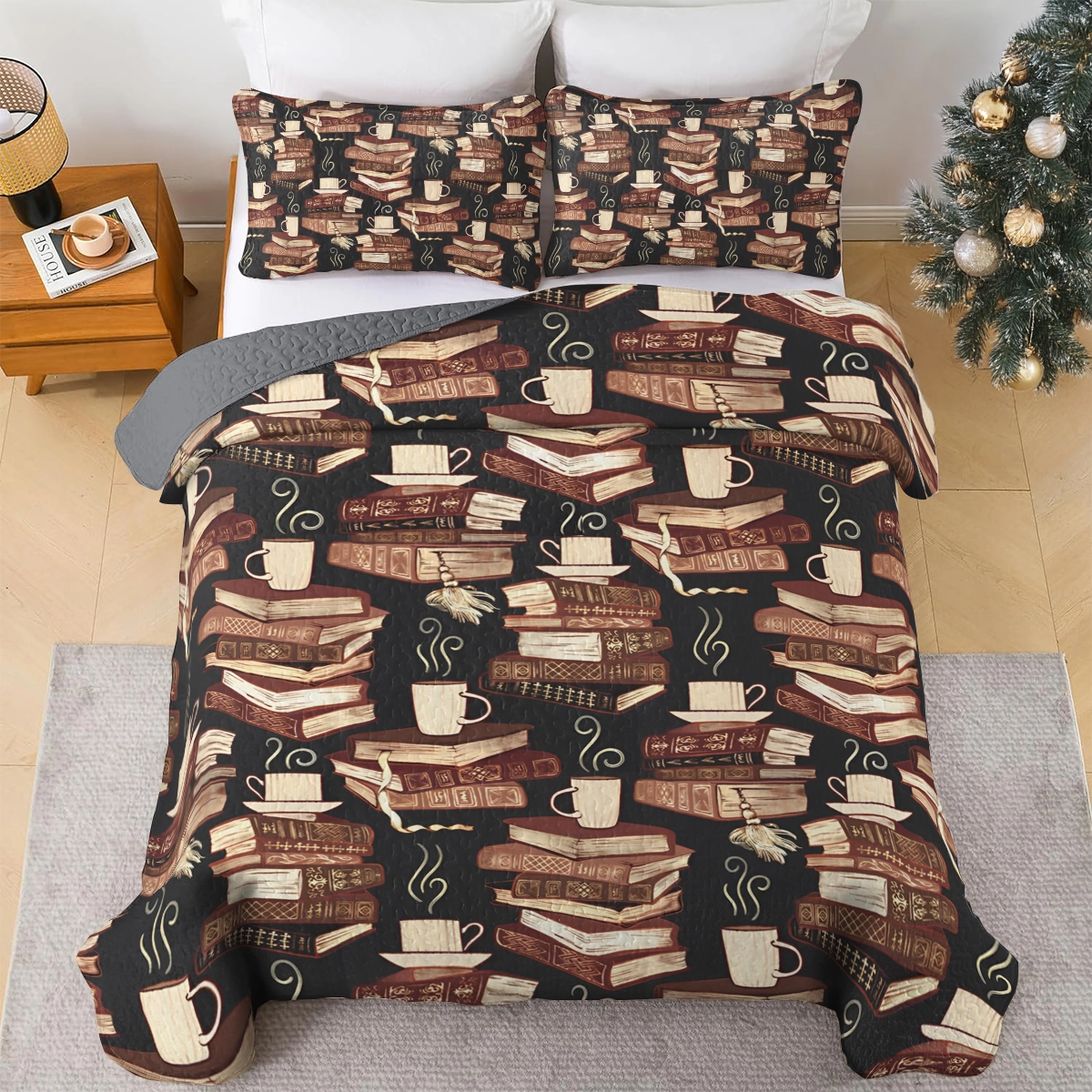 Shineful All Season Quilt 3-Piece Cozy Reading's Magic