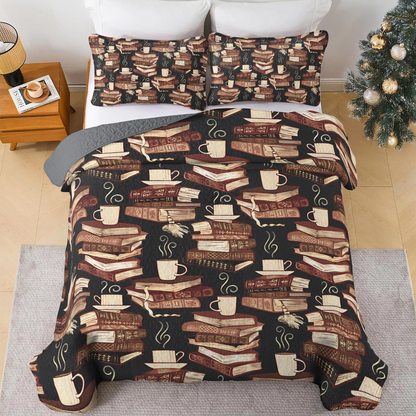 Shineful All Season Quilt 3-Piece Cozy Reading's Magic