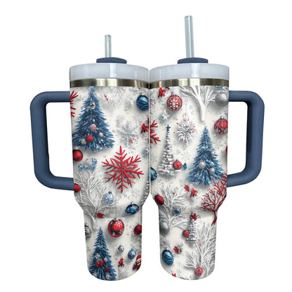 Shineful Glossy Tumbler Sparkling Christmas Trees Lovely