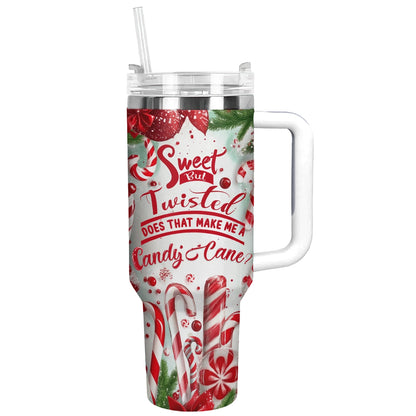 Shineful Glossy Tumbler Sweet Candy Cane Christmas