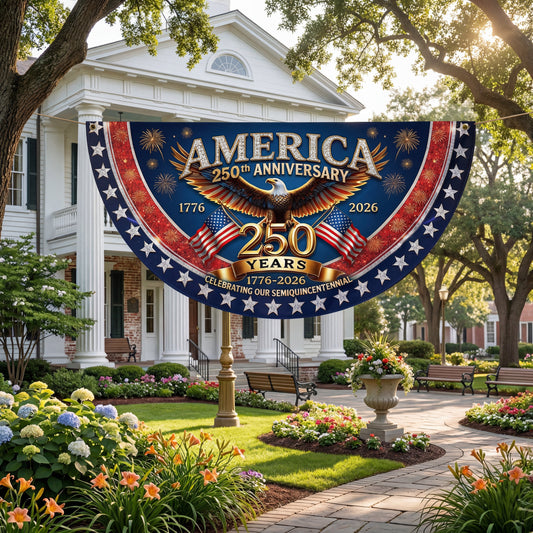 Shineful Decorative Fan Flag Grand Eagle Celebration – America 250th Anniversary