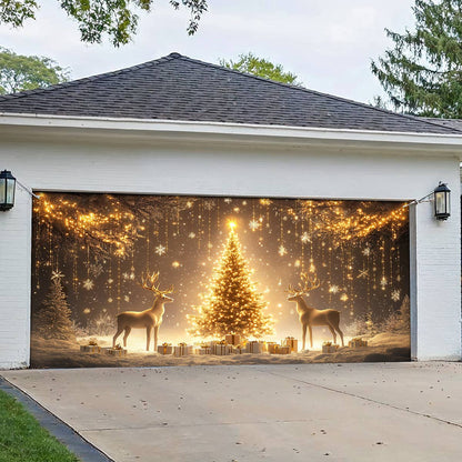 Shineful Garage Door Banner Decoration Magical Holiday