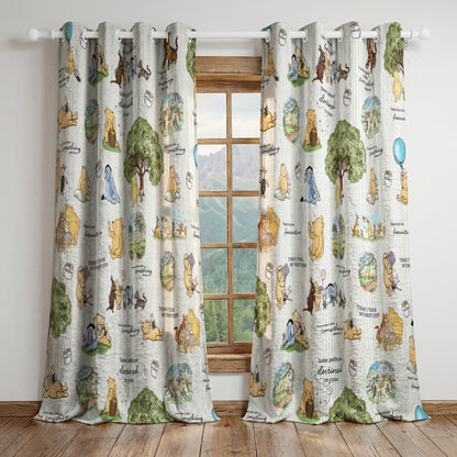 Shineful Quilted Curtain Pooh Dreams