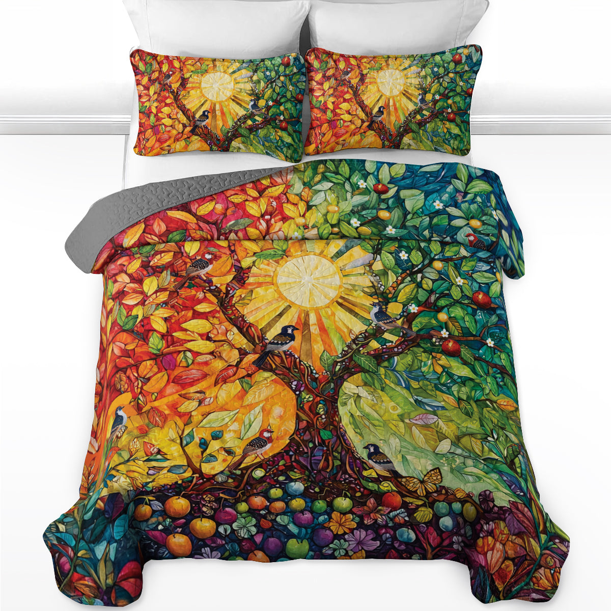 Shineful All Season Quilt 3-Piece Set Nature's Harmony