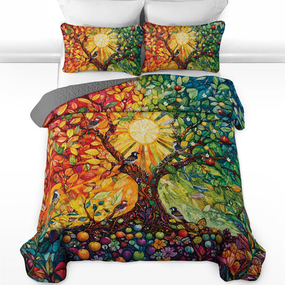 Shineful All Season Quilt 3-Piece Set Nature's Harmony