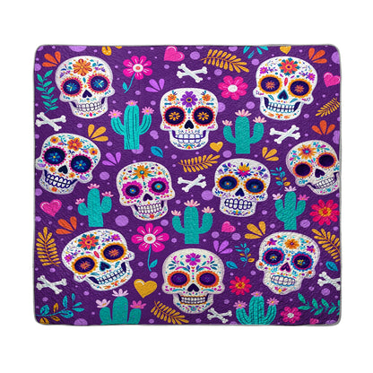 Shineful All Season Quilt 3-Piece Set - Vibrant Skull Fiesta