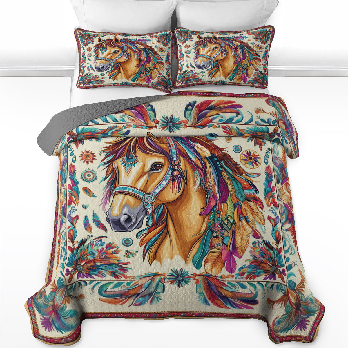 Shineful All Season Quilt 3-Piece Set Native Heritage