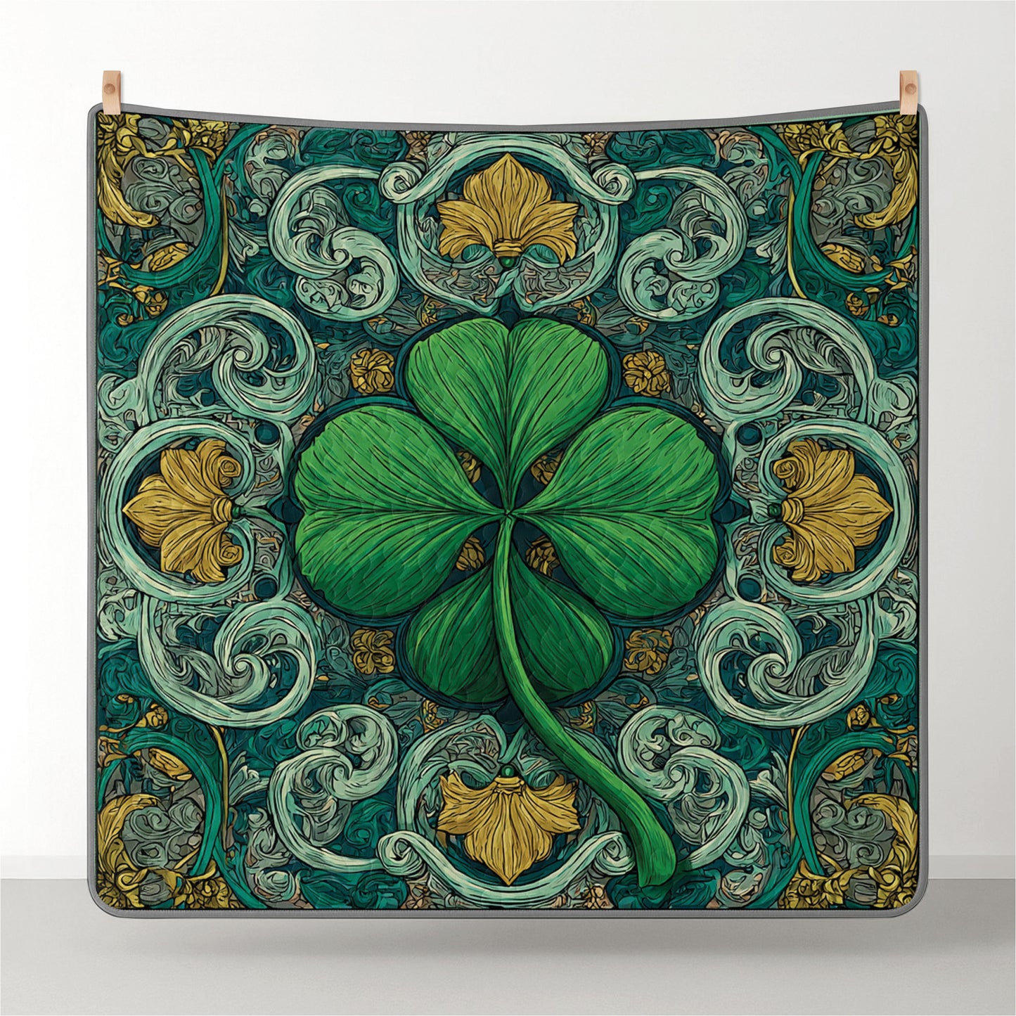 Shineful All Season Quilt 3-Piece Set Emerald Fortune