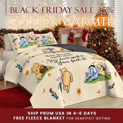 Shineful Quilt 3-Piece Set Pooh The Love