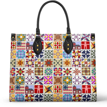 Shineful Leather Bag Quilting Leather Bag Shineful Quilting Blocks