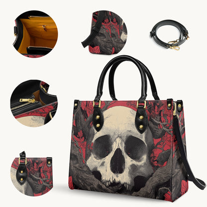 Shineful Leather Bag Redbound Skull