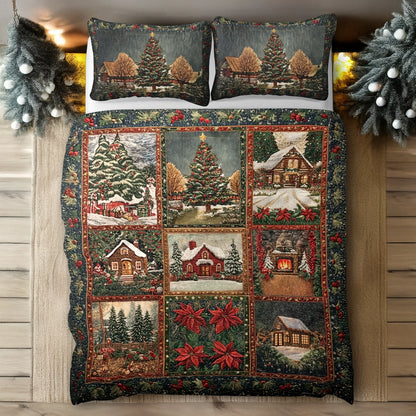 Shineful All Season Quilt 3-Piece Set - Holiday Homestead Christmas