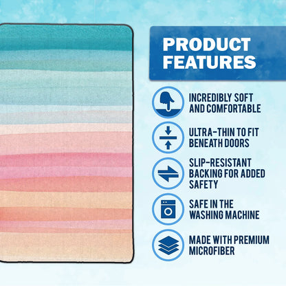 Shineful Ultra-Thin Non Skid Floor Mat, Kitchen Rugs Sleepy Cats