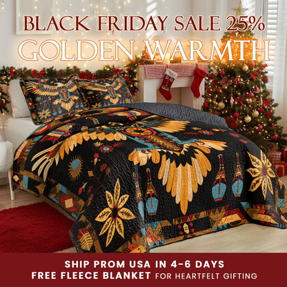 Shineful Quilt 3-Piece Set Tribal Eagle