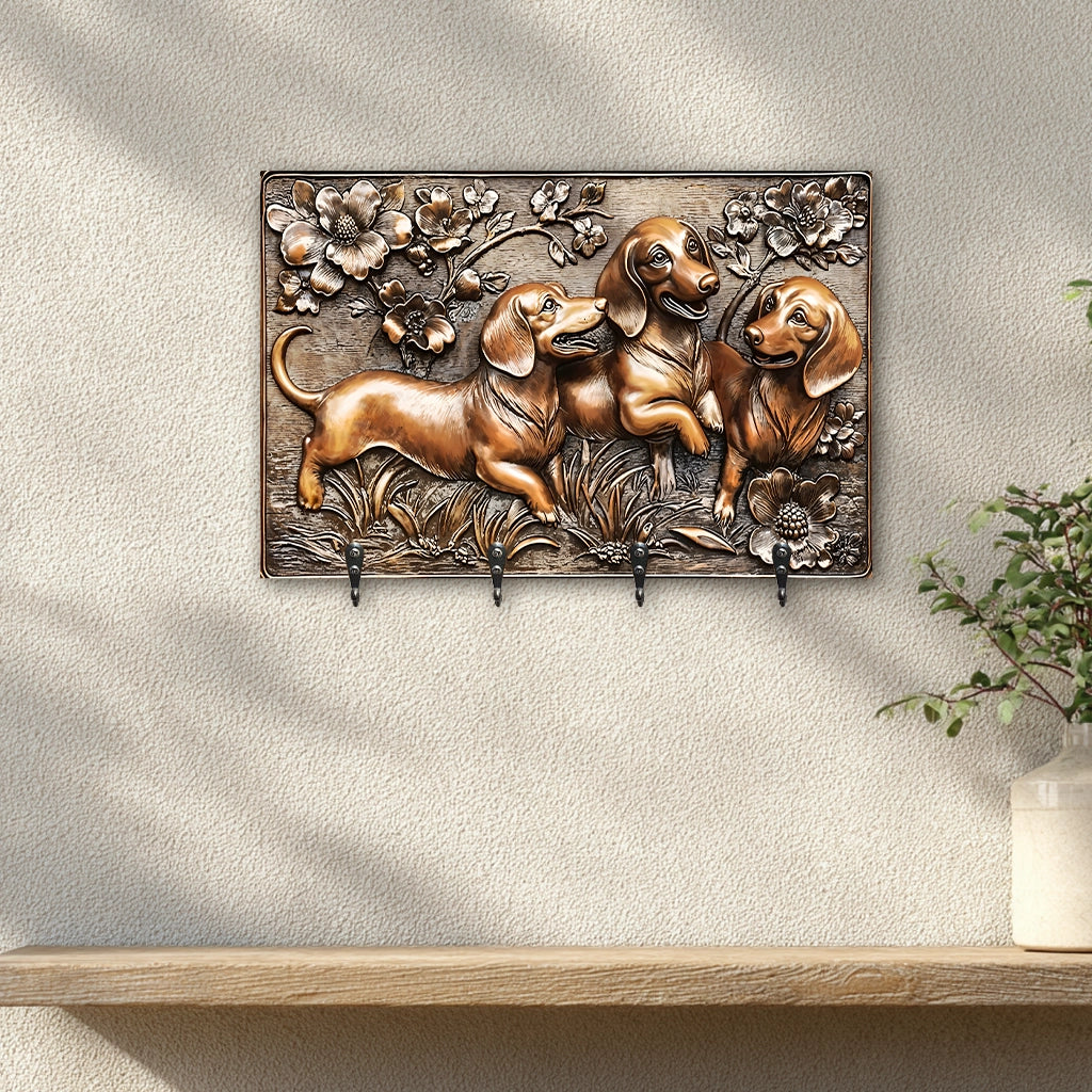 Shineful Key Holder Joyful Dachshund Delight