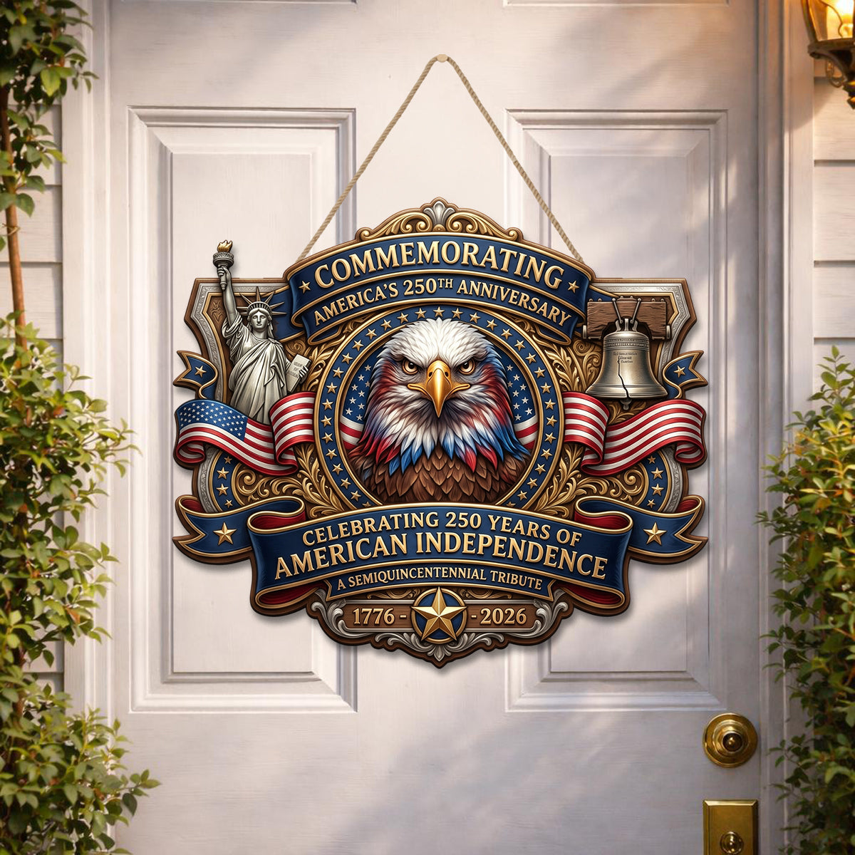 Shineful Eagle Tribute Wood Sign