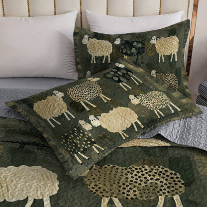 Shineful All Season Quilt 3-Piece Set Little Sheep