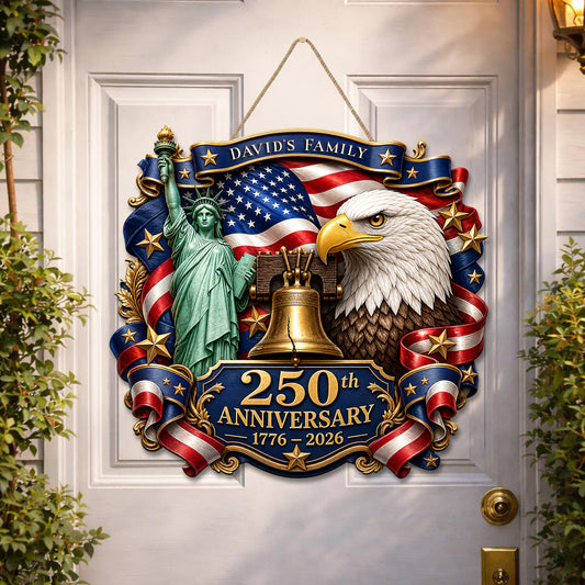 Shineful Freedom Crest Wood Sign