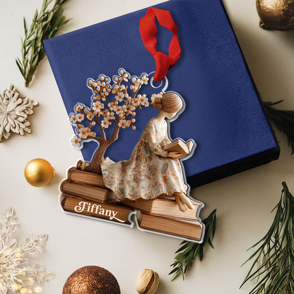 Shineful 2D Acrylic Ornament Personalized Reading Love Club