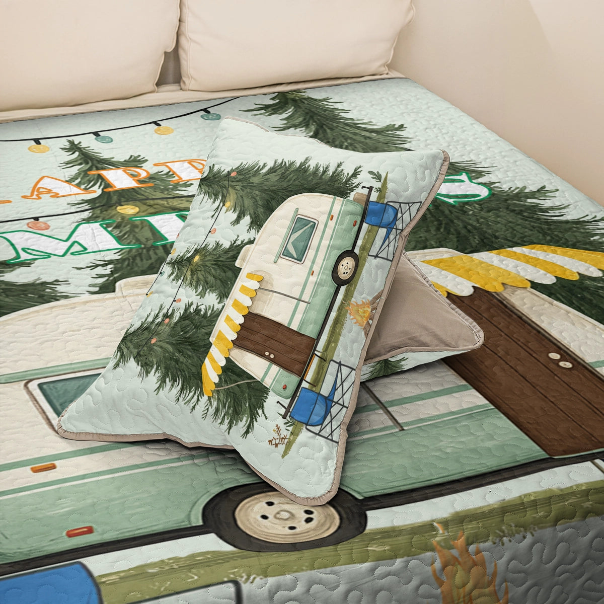 Shineful All Season Quilt 3-Piece Set - Cozy & Happy Campers