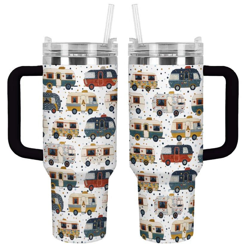 Shineful Bundle Beach Bag And Tumbler Vintage Camper