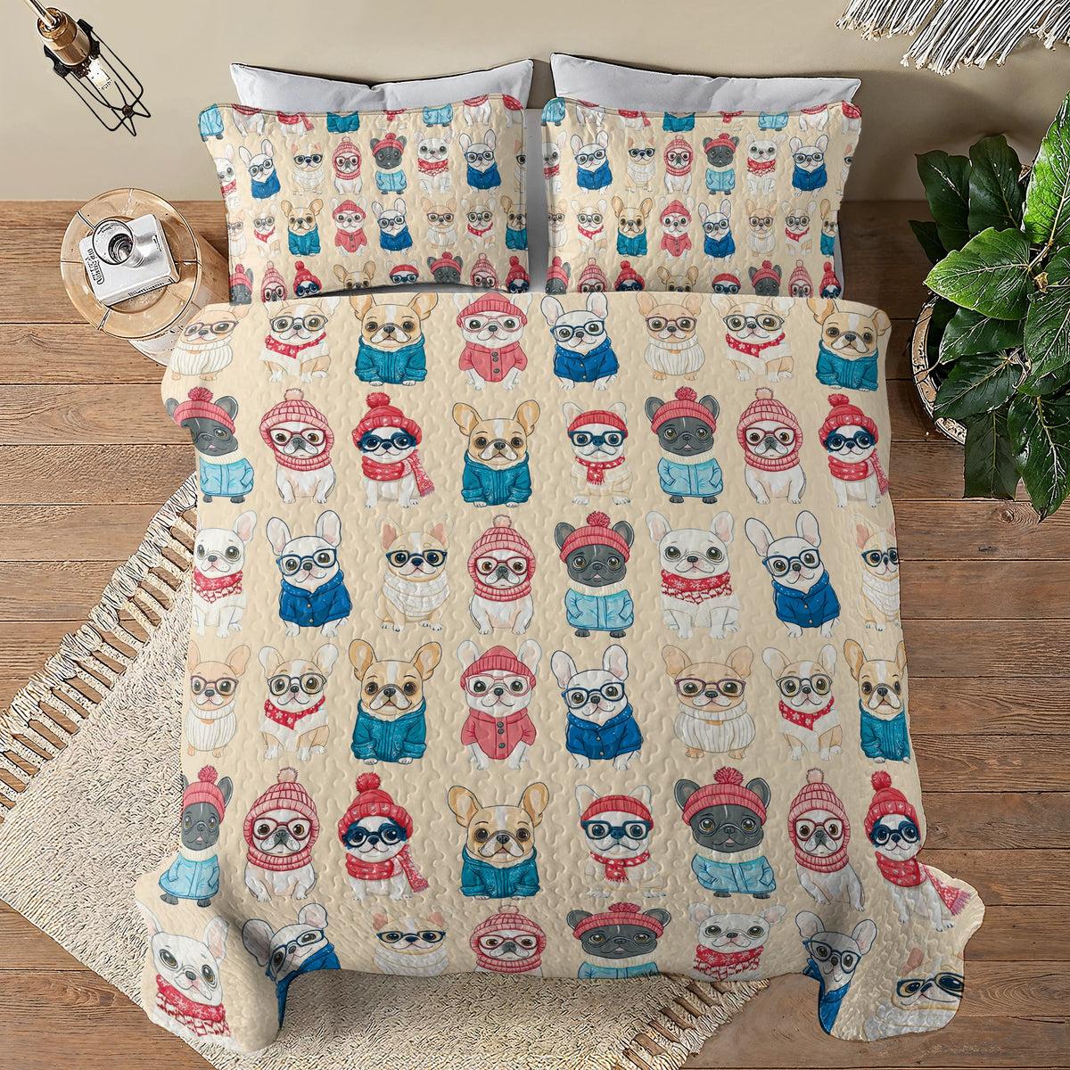 Shineful All Season Quilt 3-Piece Set - Cozy Frenchies Winter