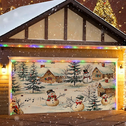 Shineful Garage Door Banner Decoration - Snow Melody