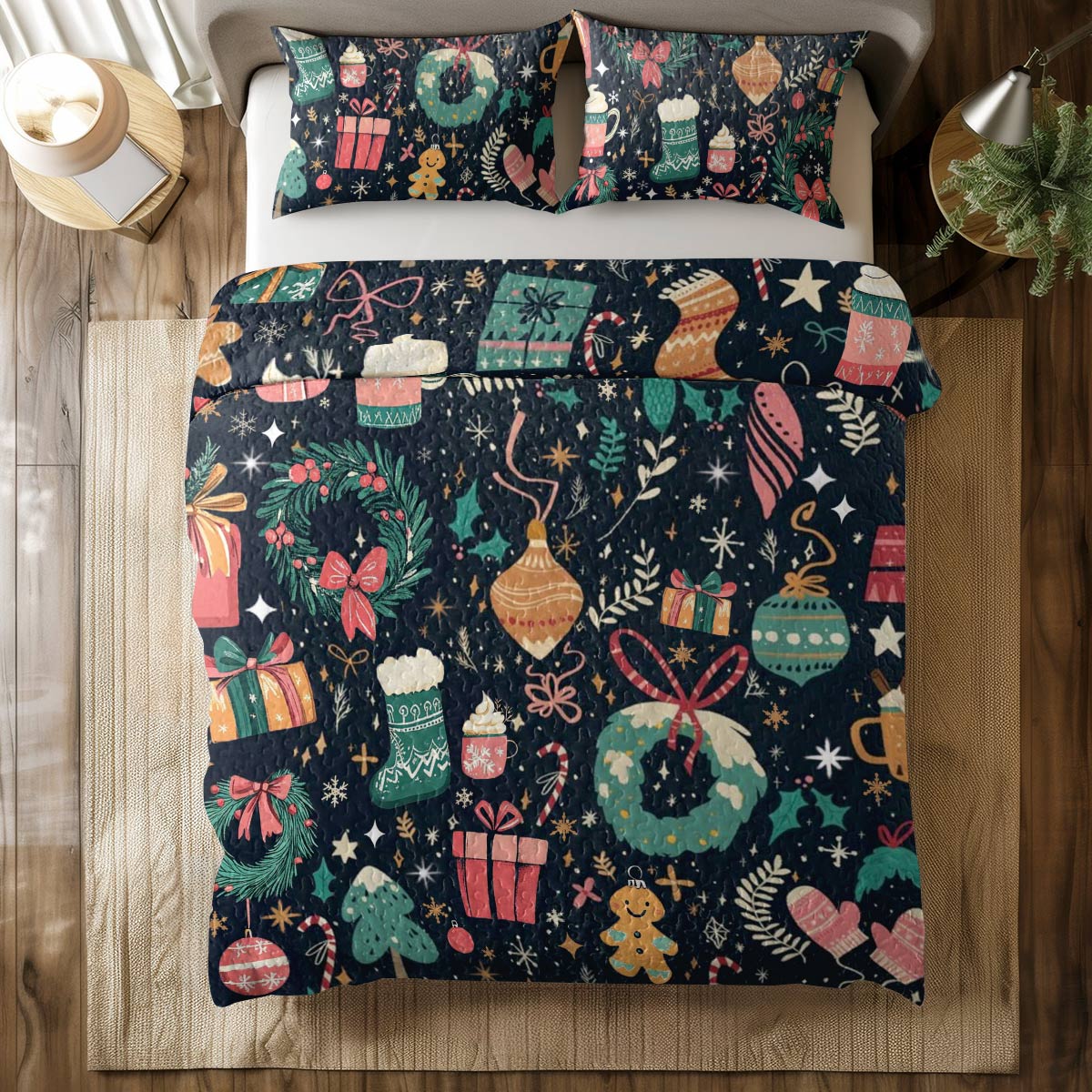 Shineful All Season Quilt 3-Piece Set Christmas Magic