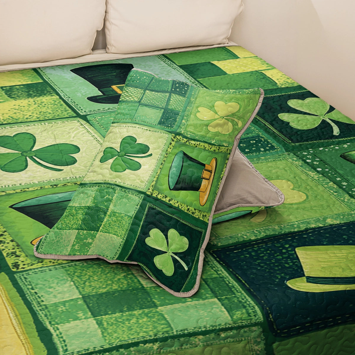 Shineful All Season Quilt 3-Piece Set - St. Paddy's Patchwork