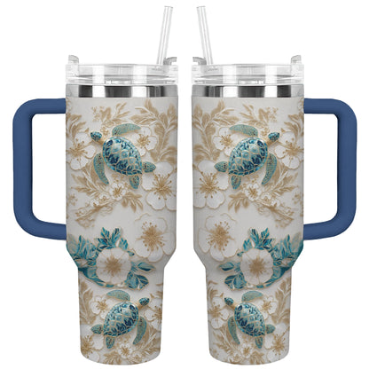 Shineful Tumbler Sea Turtle Bloom