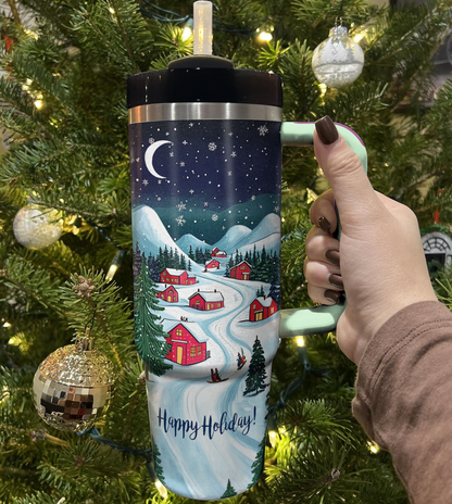 Shineful Tumbler Joyful Holiday Village