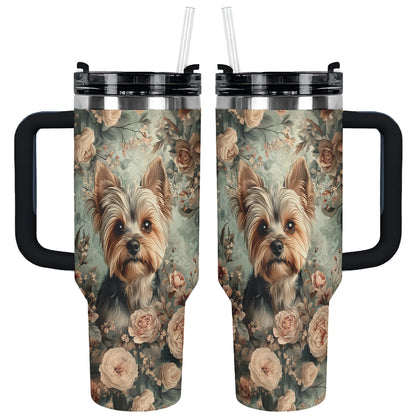 Shineful Tumbler Yorkie Blossom Luxe