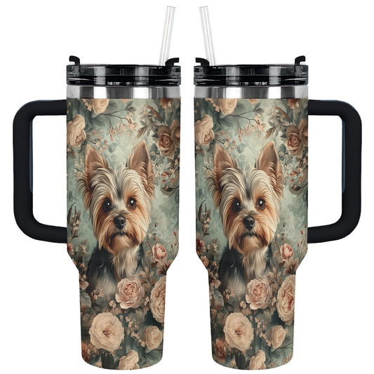 Shineful Tumbler Yorkie Blossom Luxe