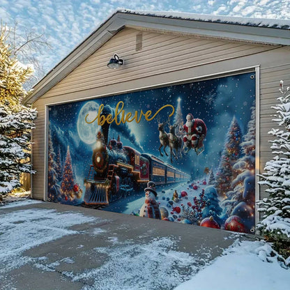 Shineful Garage Door Banner Decoration Christmas Magic