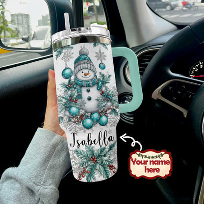 Shineful Tumbler Personalized Snowman