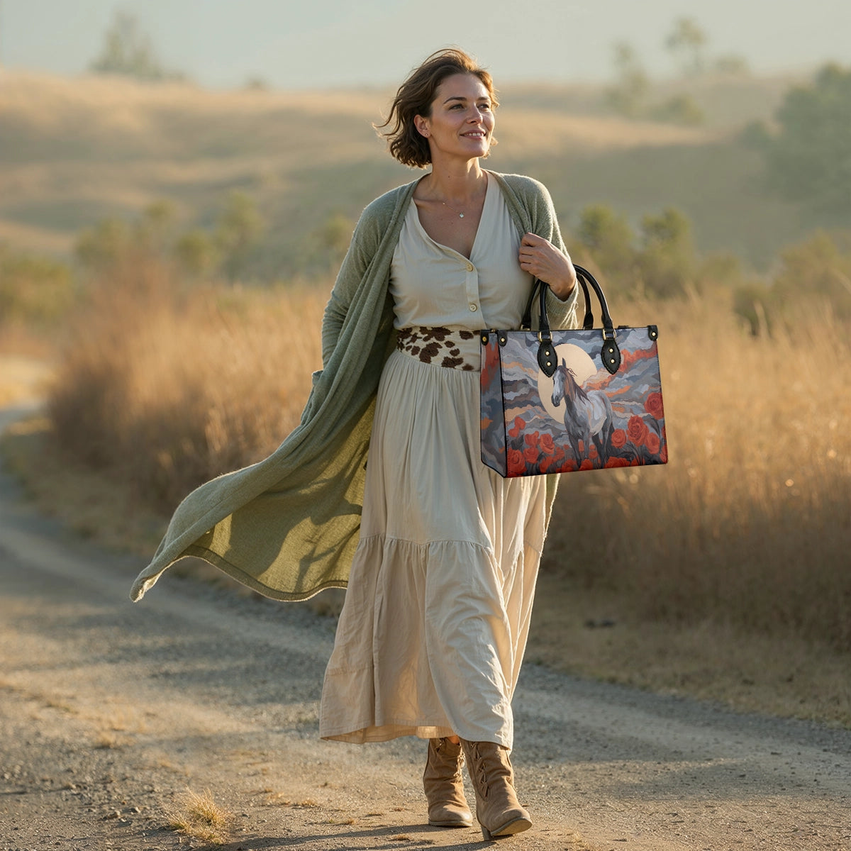 Shineful Leather Bag Moonlit Rose Stallion