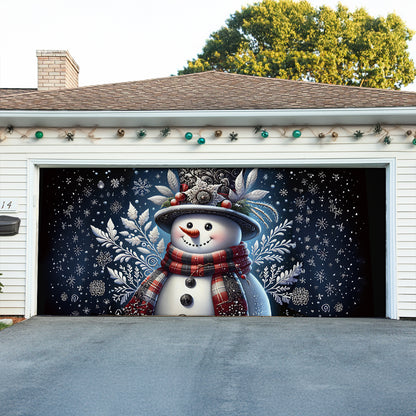 Shineful Garage Door Banner Decoration Winter Smile