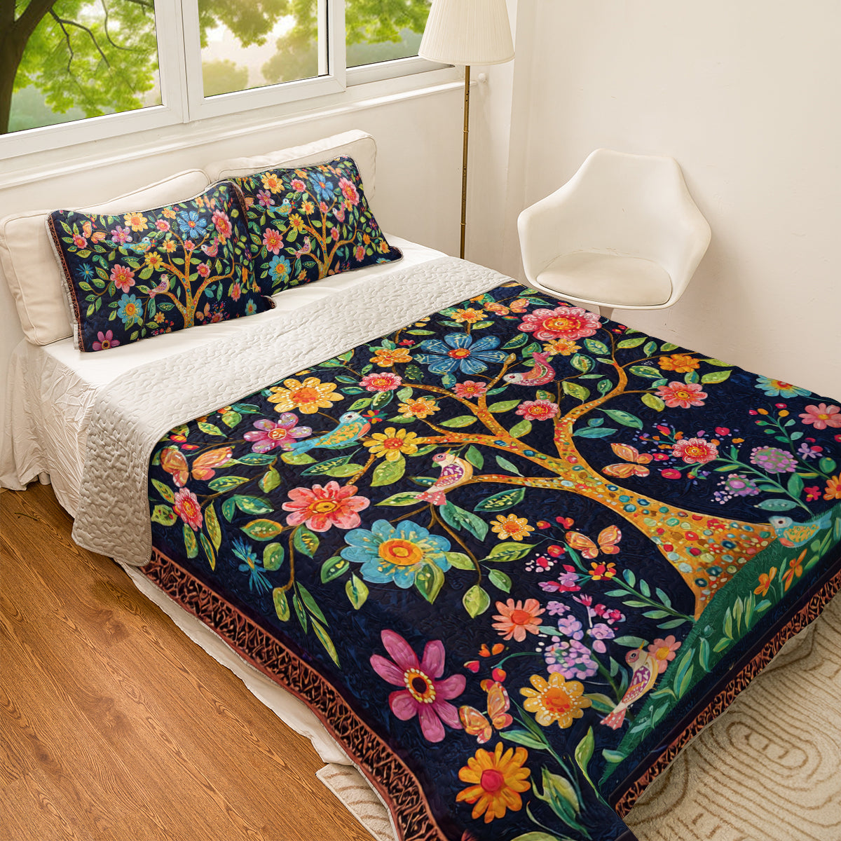 Shineful All Season Quilt 3-Piece Set Blooming Dreams
