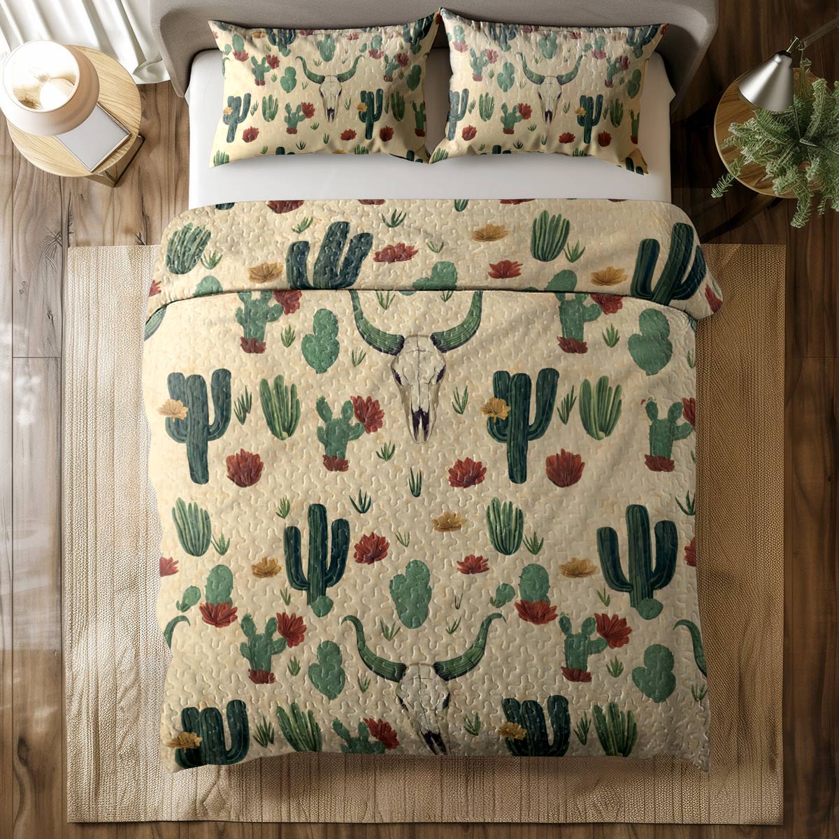 Shineful All Season Quilt 3-Piece Set Cowboy Cuddles