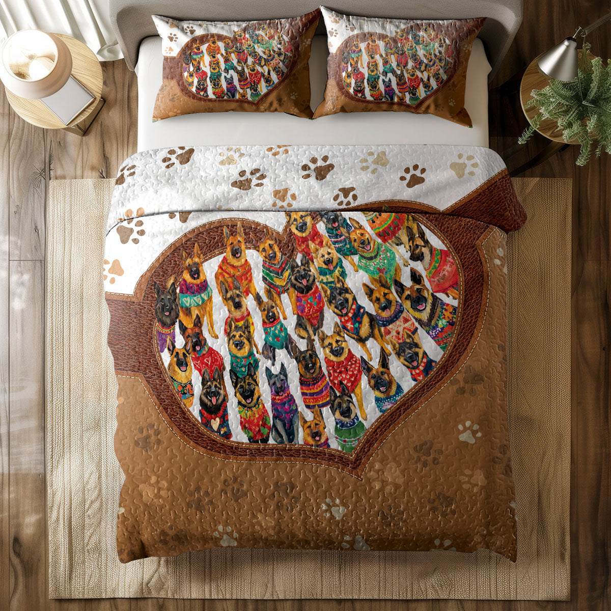 Shineful All Season Quilt 3-Piece Set Pawfect Shepherd
