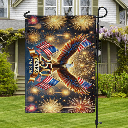 Shineful Gargen Flag 12" x 18" - 250 Years of the Republic